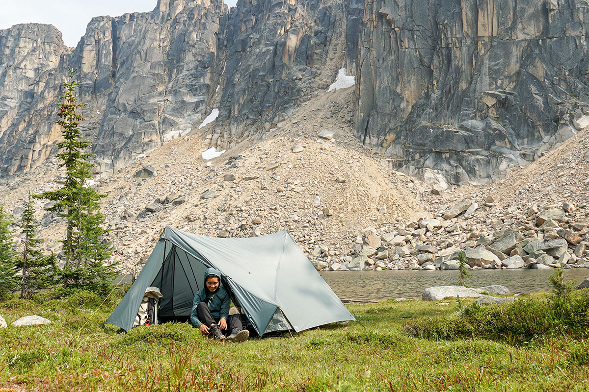 Tarptent StratoSpire 2 (sitting in tent)